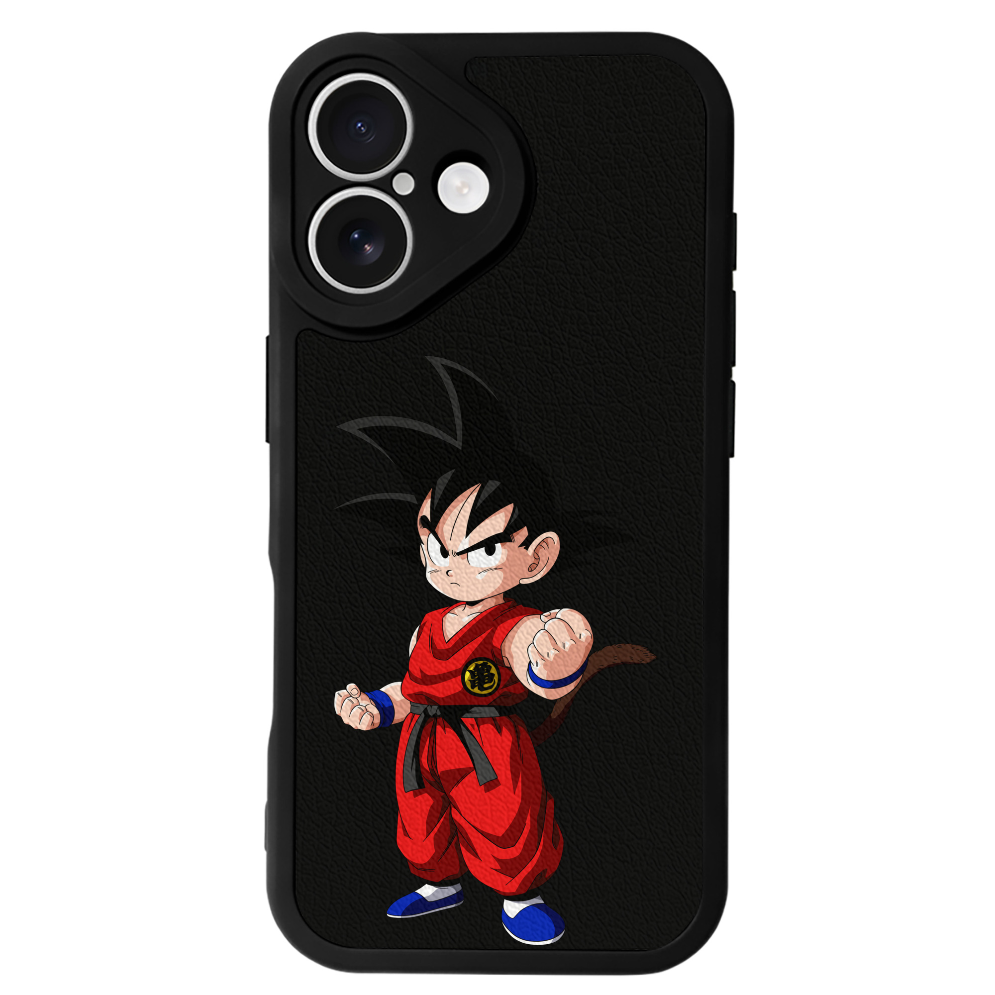 （画像用） ドラゴンボール 孫悟空（そん ごくう）Son Goku カカロット DRAGON BALL Kakarotto 【iPhone 16シリーズ対応】シリコンスマホケース（レザー調） 材質：シリコン
